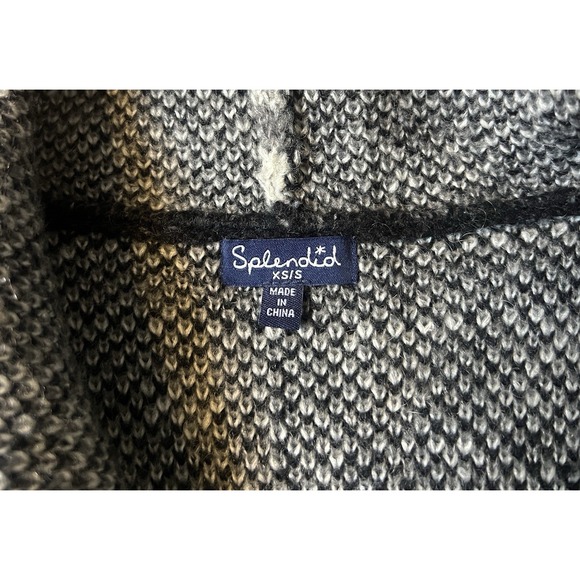 Splendid Longline Sweater Vest Size XS/S Southwestern Totem Aztec Wool Mohair - Picture 6 of 10